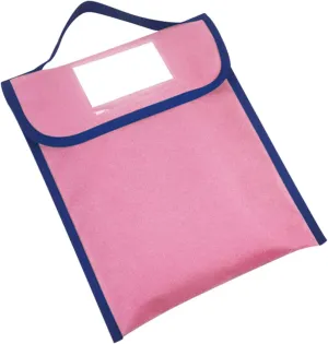 Large Nylon Book Pouch Tote Bag with Handle Practical Carrier for Textbooks Stationery Daily Essentials Versatile Handbag for Students Shopping Travel More
