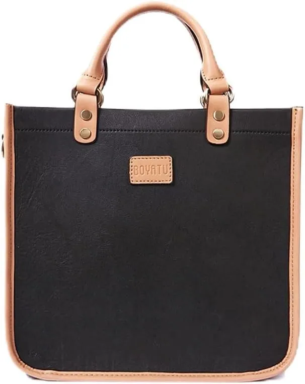 Leather Purse Tote Bags for Women: Genuine Leather Crossbody Bag for Travel Commute - Fashion Ladies Satchel Handbag