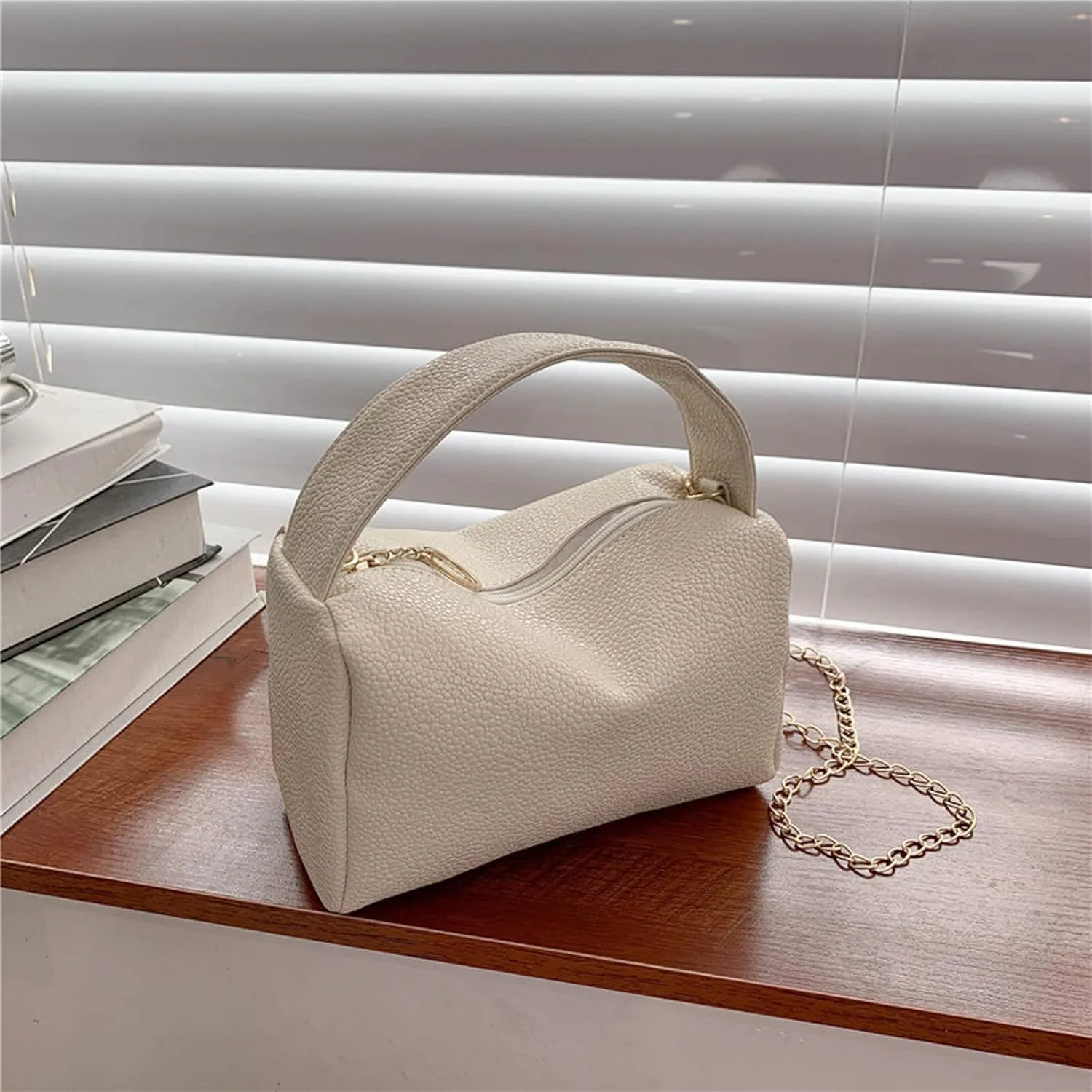 Leather Trendy Purse Fashion Women Artificial Leather Solid Color Zipper Phone Bag Shoulder Bag Messenger