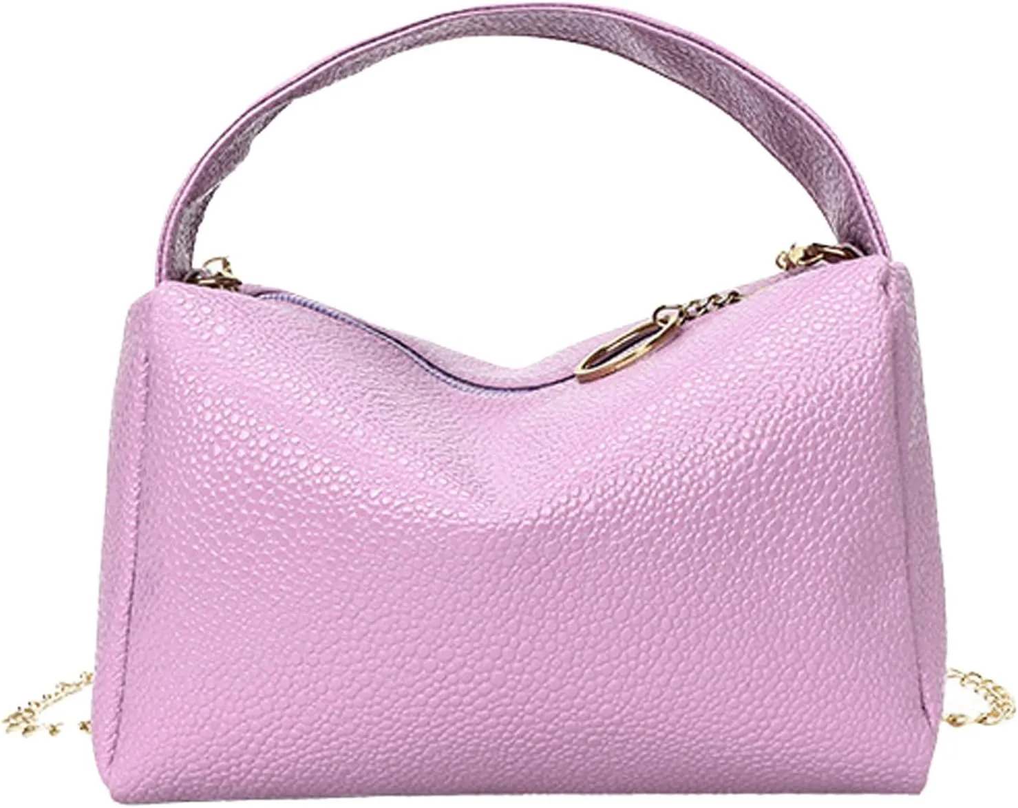 Leather Trendy Purse Fashion Women Artificial Leather Solid Color Zipper Phone Bag Shoulder Bag Messenger