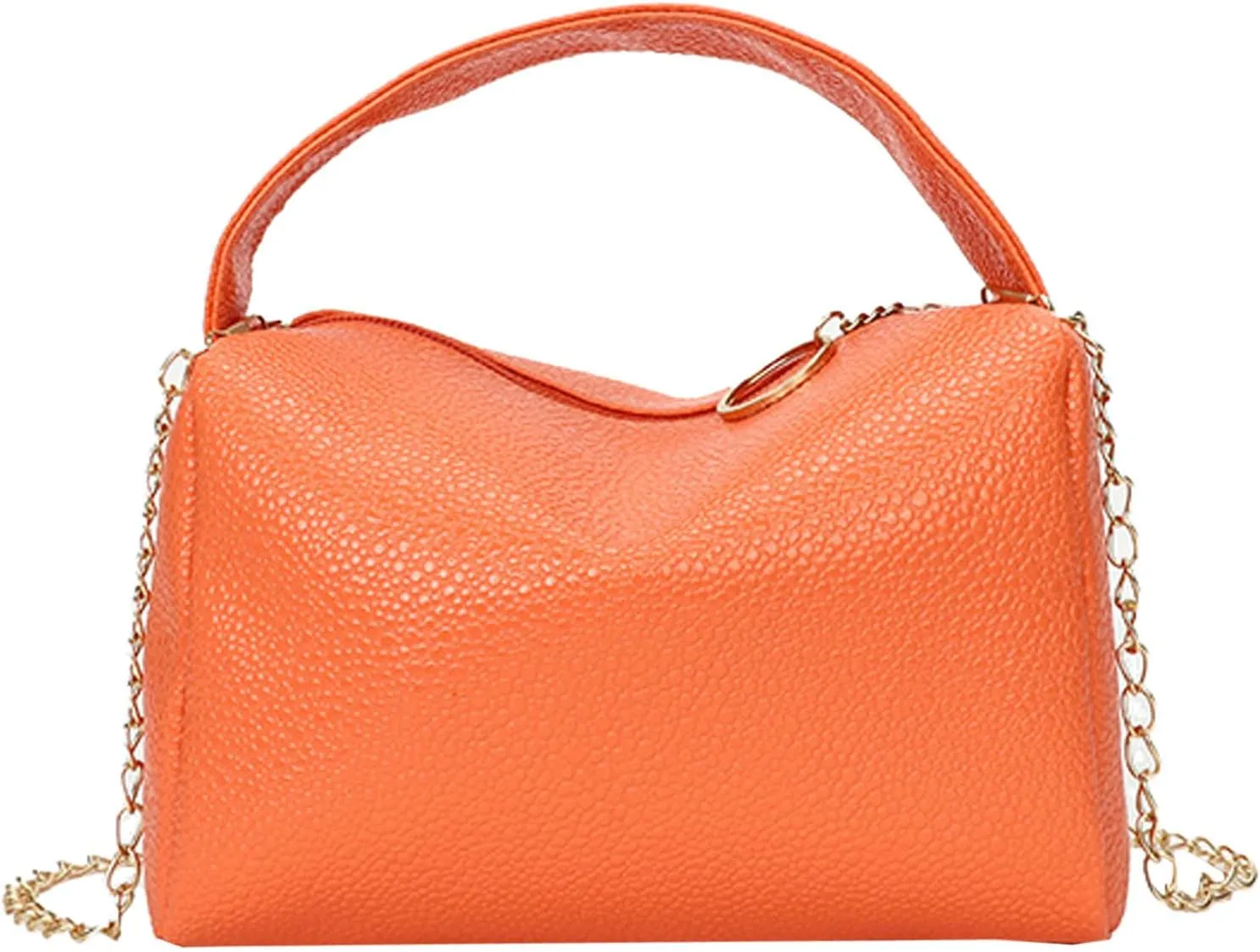 Leather Trendy Purse Fashion Women Artificial Leather Solid Color Zipper Phone Bag Shoulder Bag Messenger