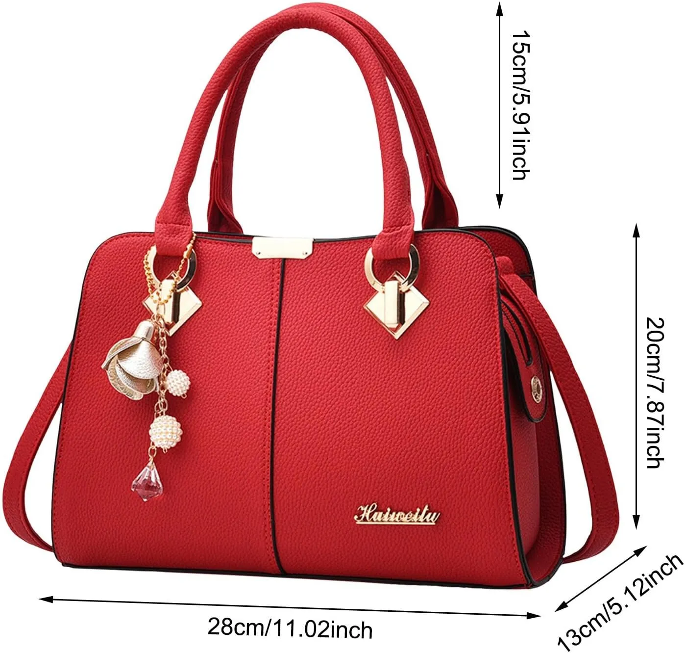 Leather Trendy Purse Women's Handbag Trendy Shoulder Crossbody Bag