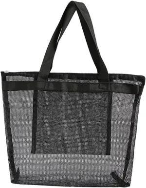 LIFKOME Mesh Shopping Bag Reusable Wet Bag Mesh Dry Wet Separation Polyester Large Storage
