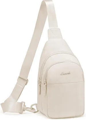 LOVEVOOK Sling Bag for Women, Puffer Crossbody Bags for Women, Small Sling Backpack, Travel Hiking Chest Bag Daypack