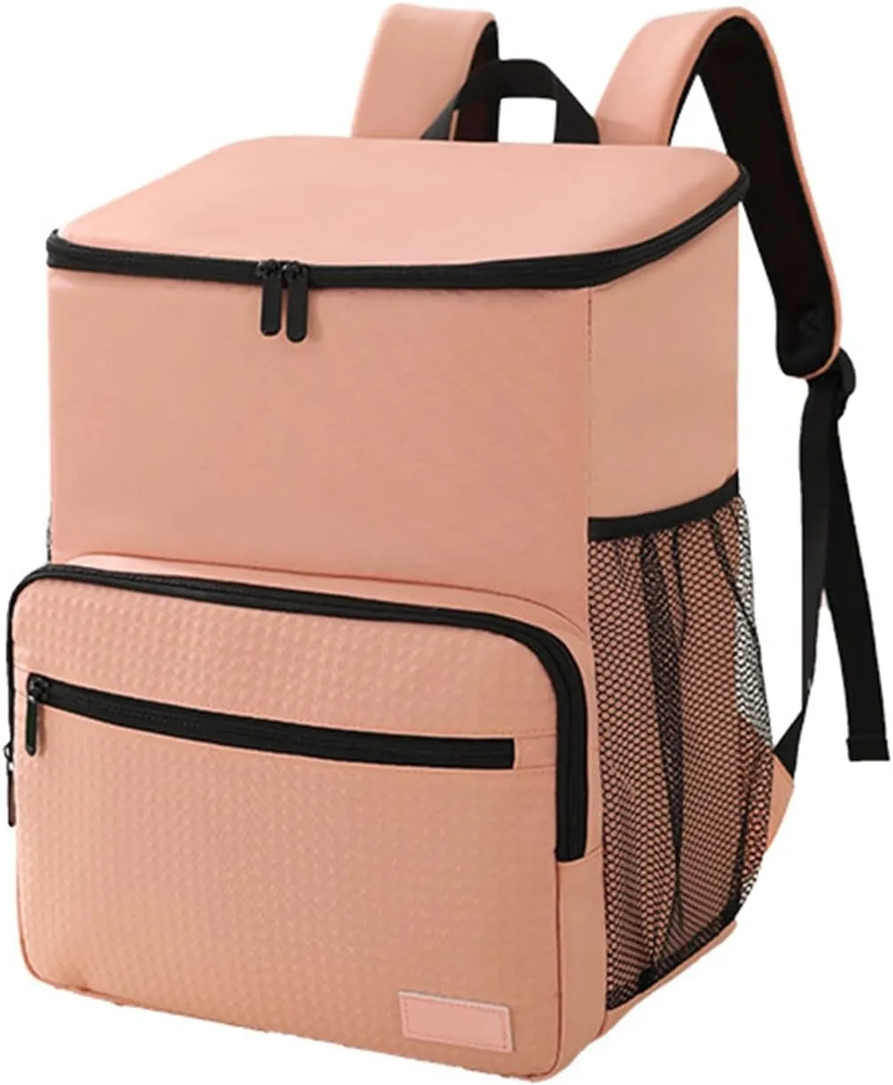 Lunch HandbagInsulated Cooled Backpack Soft Practical Leakproof Bag Travel Camping Picnics Beach Lunch Dackpack Casual Rucksack