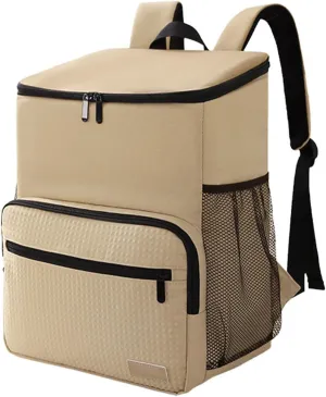 Lunch HandbagInsulated Cooled Backpack Soft Practical Leakproof Bag Travel Camping Picnics Beach Lunch Dackpack Casual Rucksack