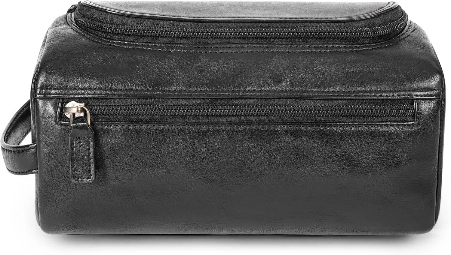 LUXEORIA Genuine Leather Toiletry Bags for Men and Women, Handmade Premium Leather Dopp Kit and Shaving Bag, Cosmetic Bag for Womens and Mens, Travel Essentials & Organizers