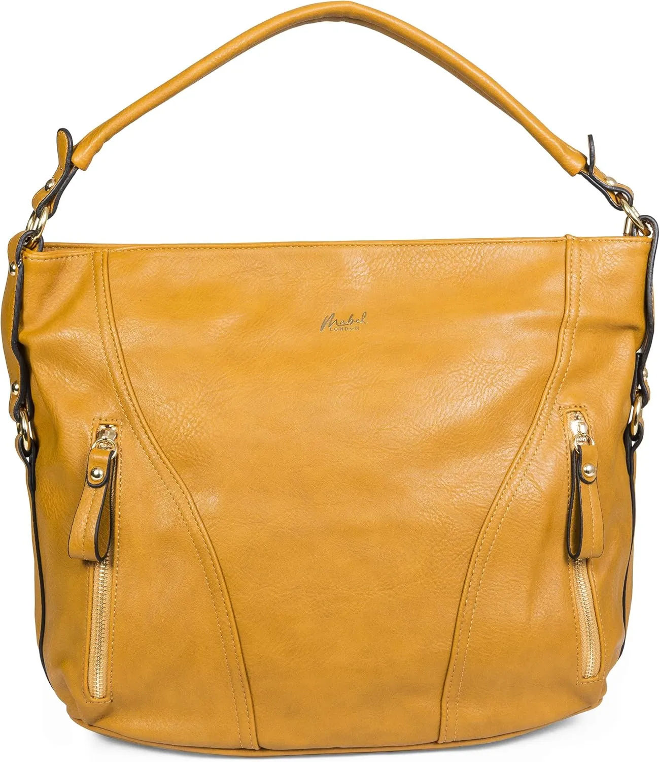 Mabel Large Tote Shoulder Bag  Faux Leather Everyday Handbag  Spacious Slouch Style Purse  Paula