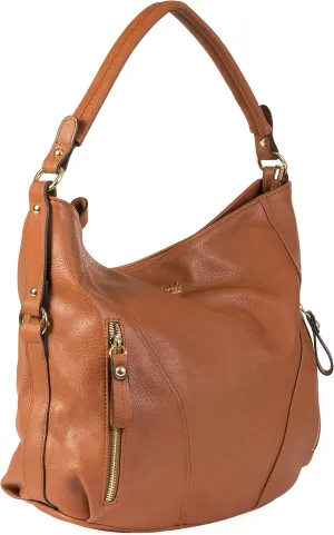 Mabel Large Tote Shoulder Bag  Faux Leather Everyday Handbag  Spacious Slouch Style Purse  Paula