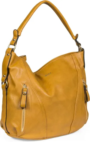 Mabel Large Tote Shoulder Bag  Faux Leather Everyday Handbag  Spacious Slouch Style Purse  Paula