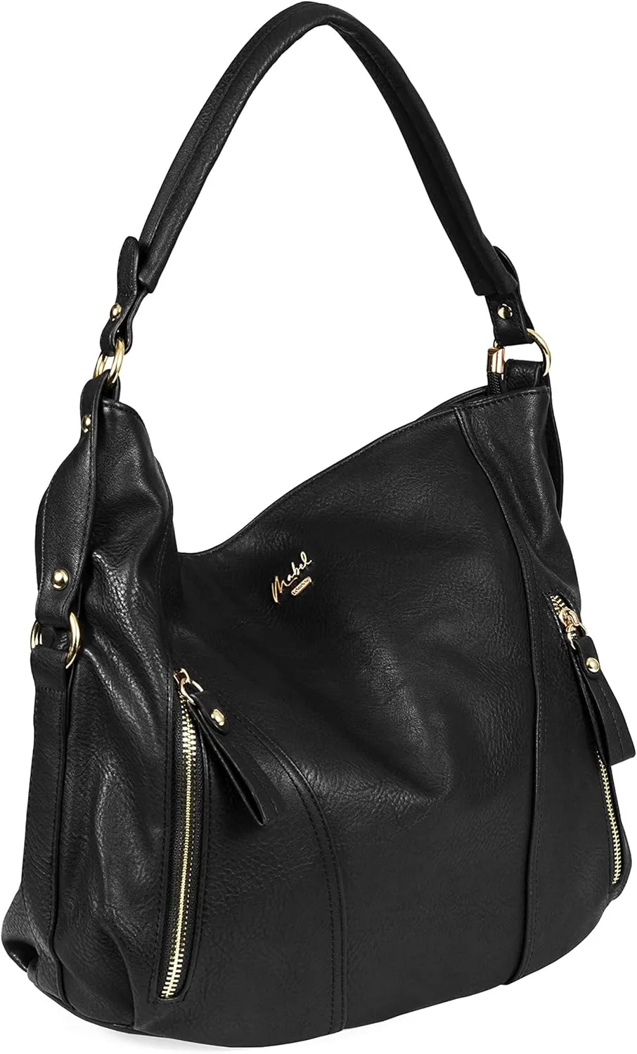 Mabel Large Tote Shoulder Bag  Faux Leather Everyday Handbag  Spacious Slouch Style Purse  Paula