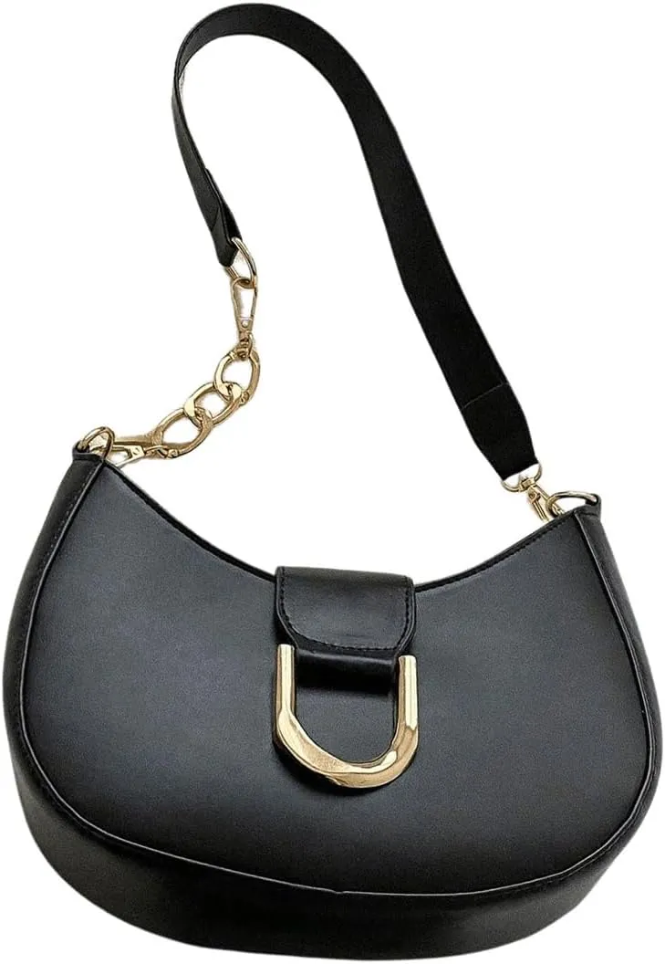MakeMeChic Women's PU Leather Top Handle Zipper Shoulder Bags Purse Hobo bags Satchel Bag