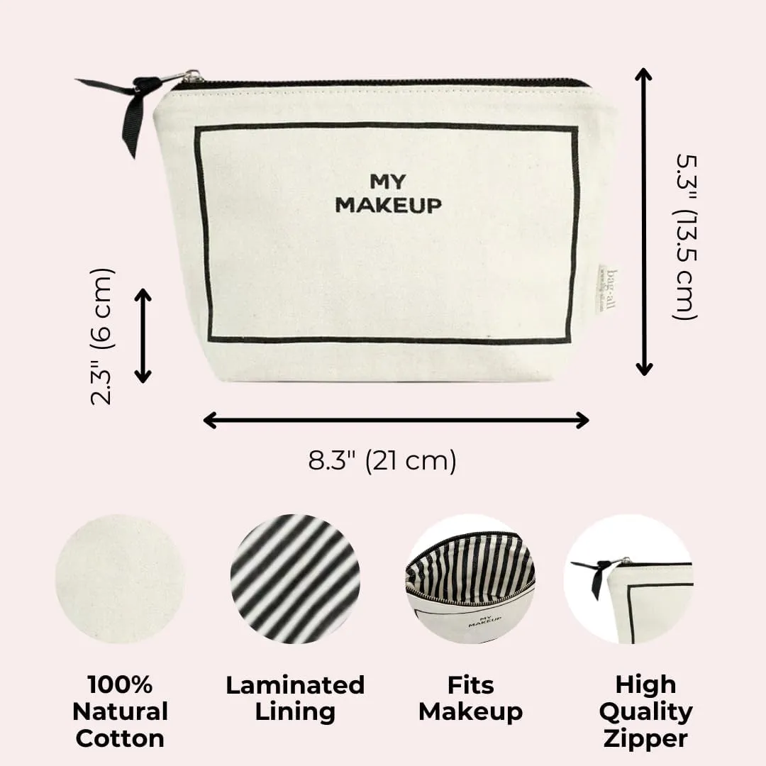 Makeup Bag for Women | Cosmetic Bag Organizer for Girls | Makeup Pouch for Traveling| Toiletry Bags for Women | Make Up Travel Pouches | Cream