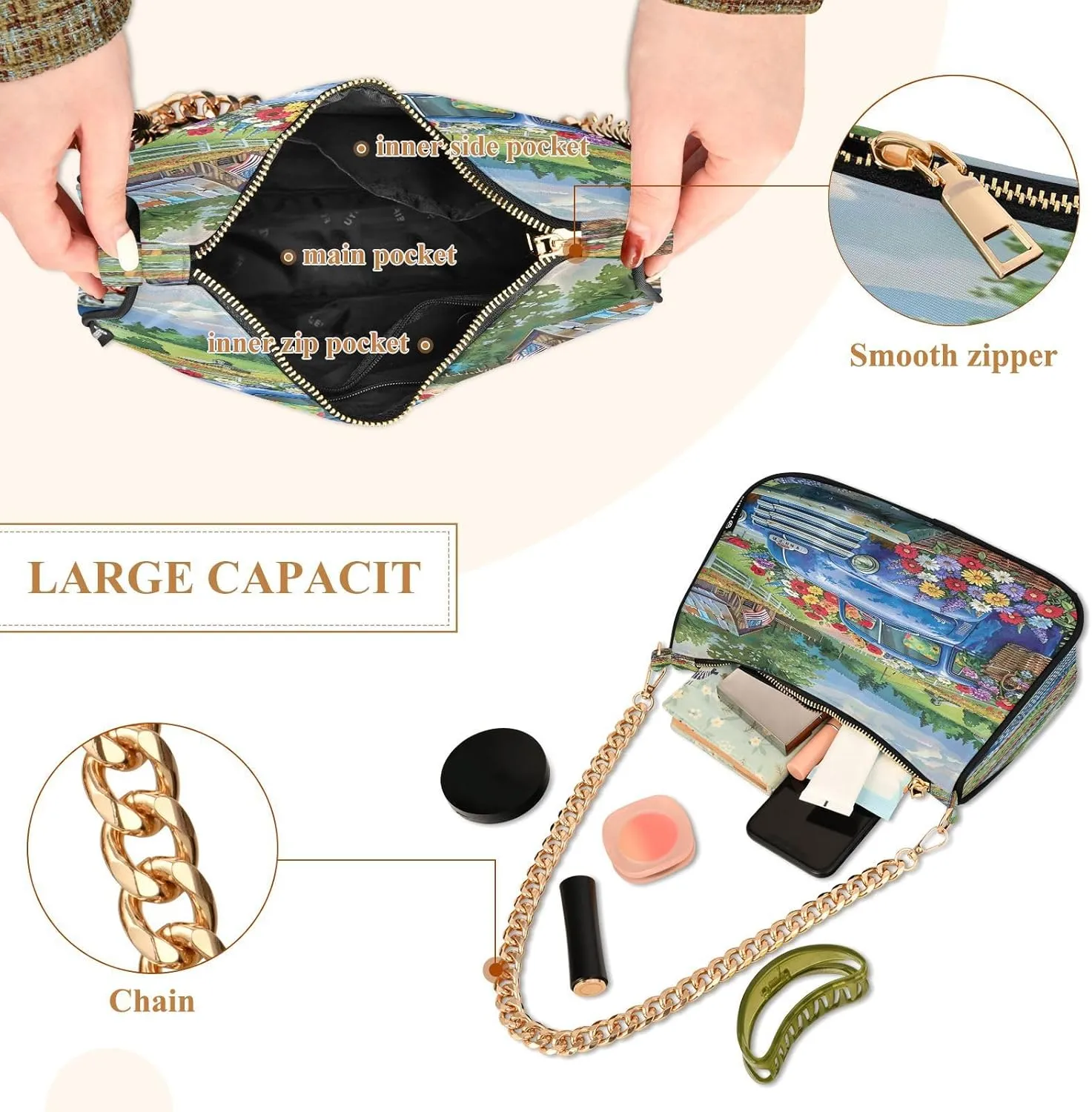 Mandala Hand Bags for Women, Purses Trendy