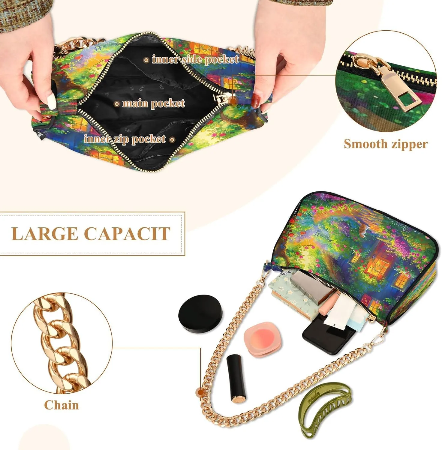 Mandala Hand Bags for Women, Purses Trendy