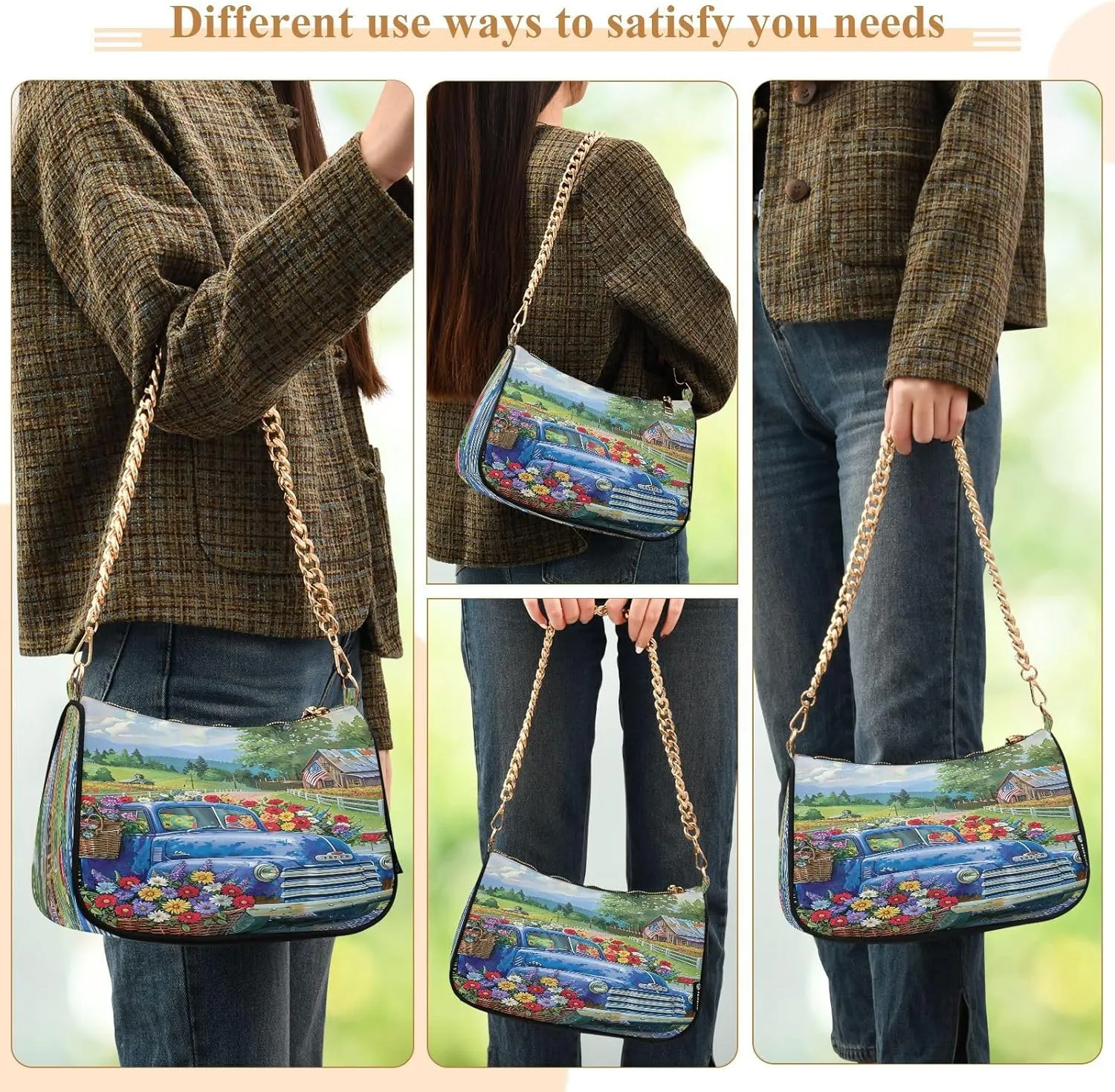 Mandala Hand Bags for Women, Purses Trendy