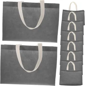 Mikinona 50Pcs Non Woven present Tote Bags Capacity Shopping Bags for Daily Use Sturdy Hand Straps for Travel and present Storage Bulk Reusable Non Woven Shopping Bags