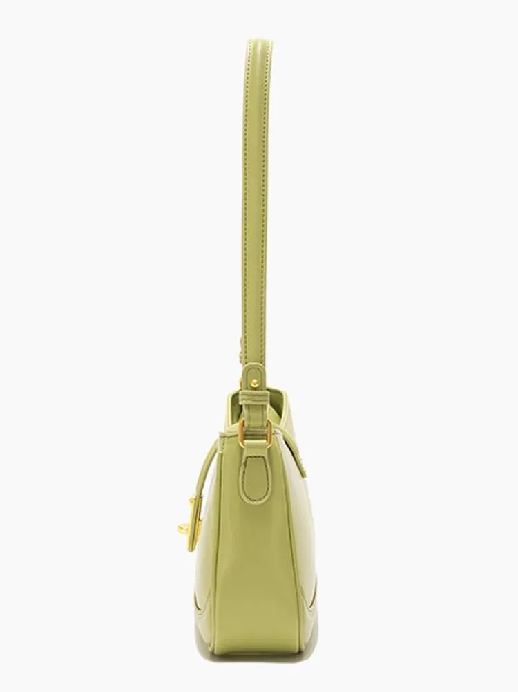 Molodo Women's Shoulder Bag Stylish Vegan Leather Pochette Crossbody Bag Casual Underarm Bag Hobo Purse