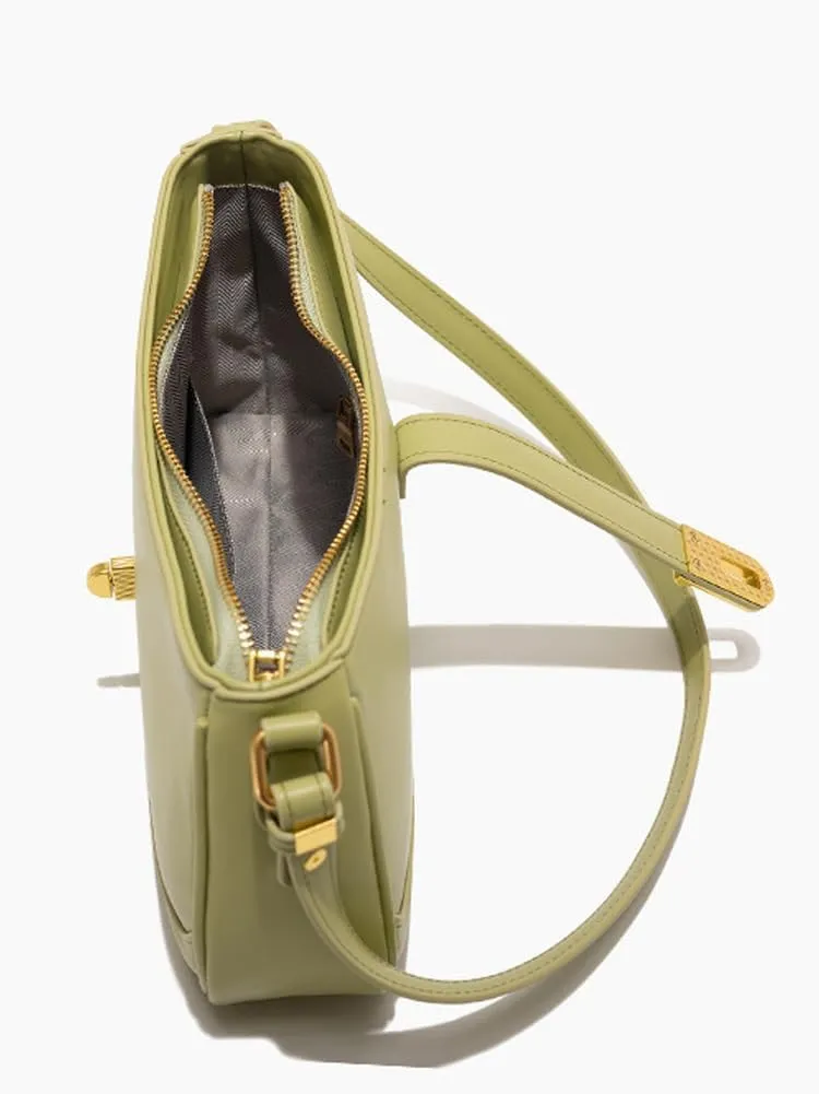 Molodo Women's Shoulder Bag Stylish Vegan Leather Pochette Crossbody Bag Casual Underarm Bag Hobo Purse