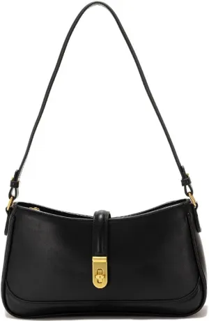 Molodo Women's Shoulder Bag Stylish Vegan Leather Pochette Crossbody Bag Casual Underarm Bag Hobo Purse