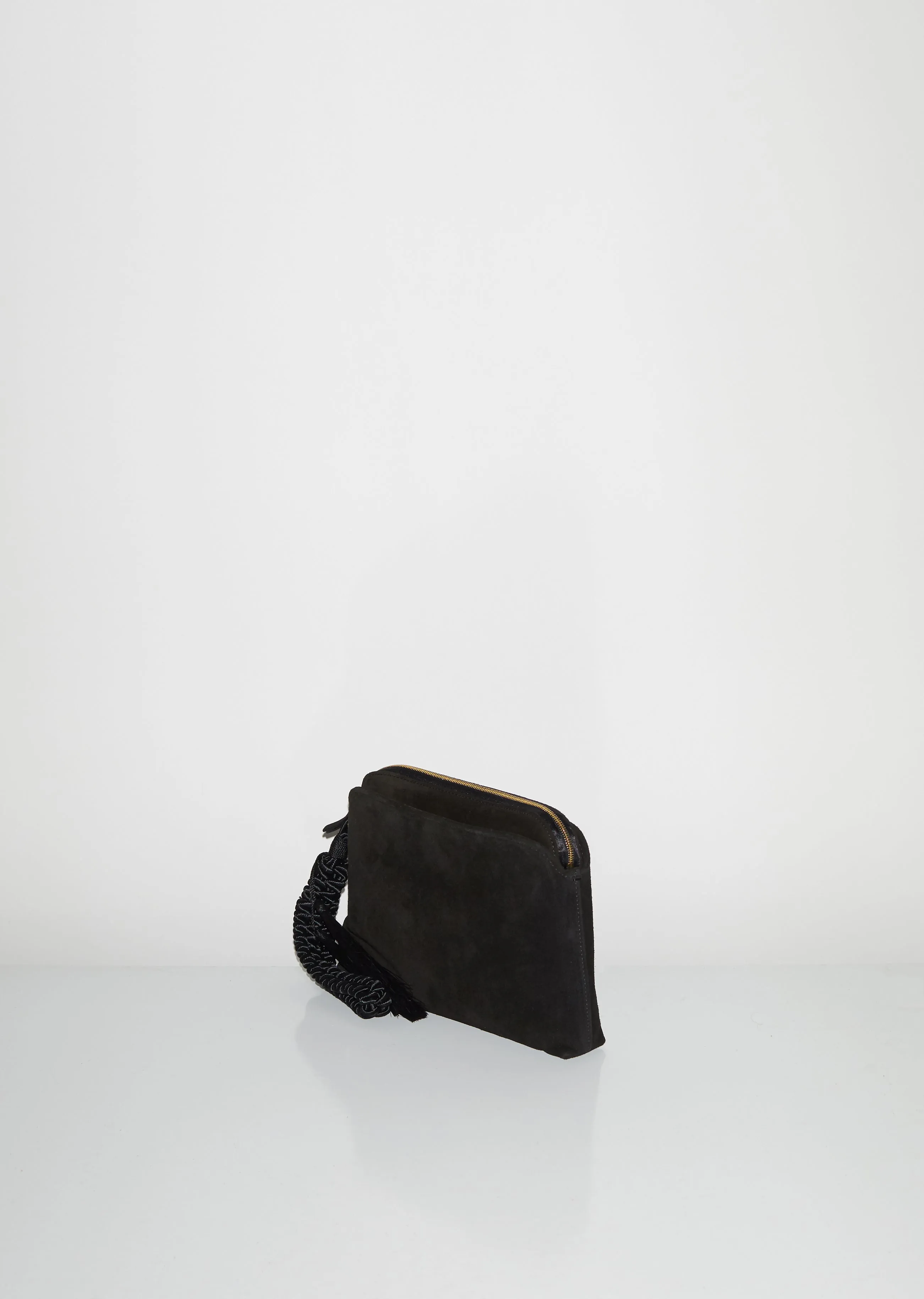 Multi Pouch Wristlet Bag in Suede