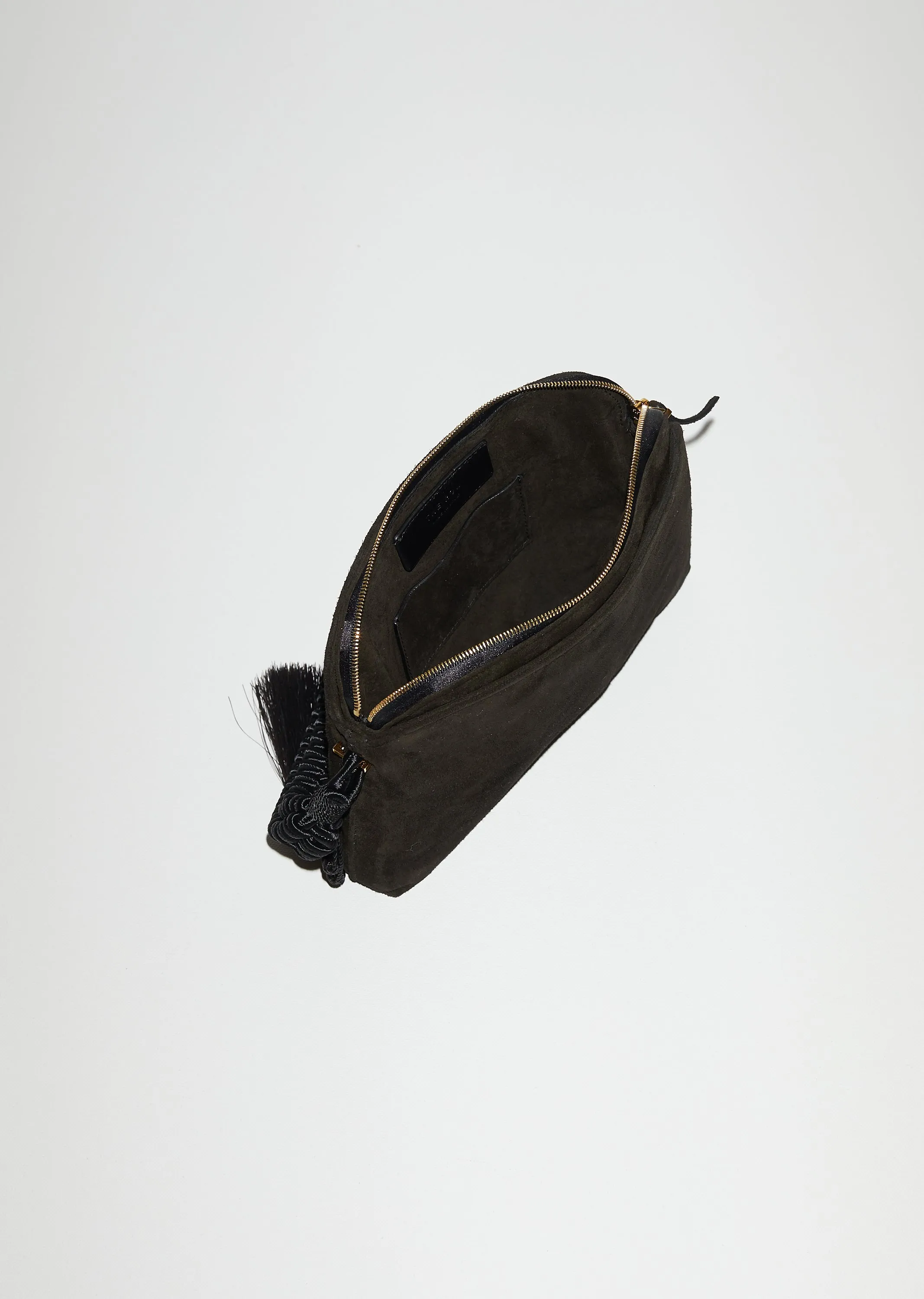 Multi Pouch Wristlet Bag in Suede