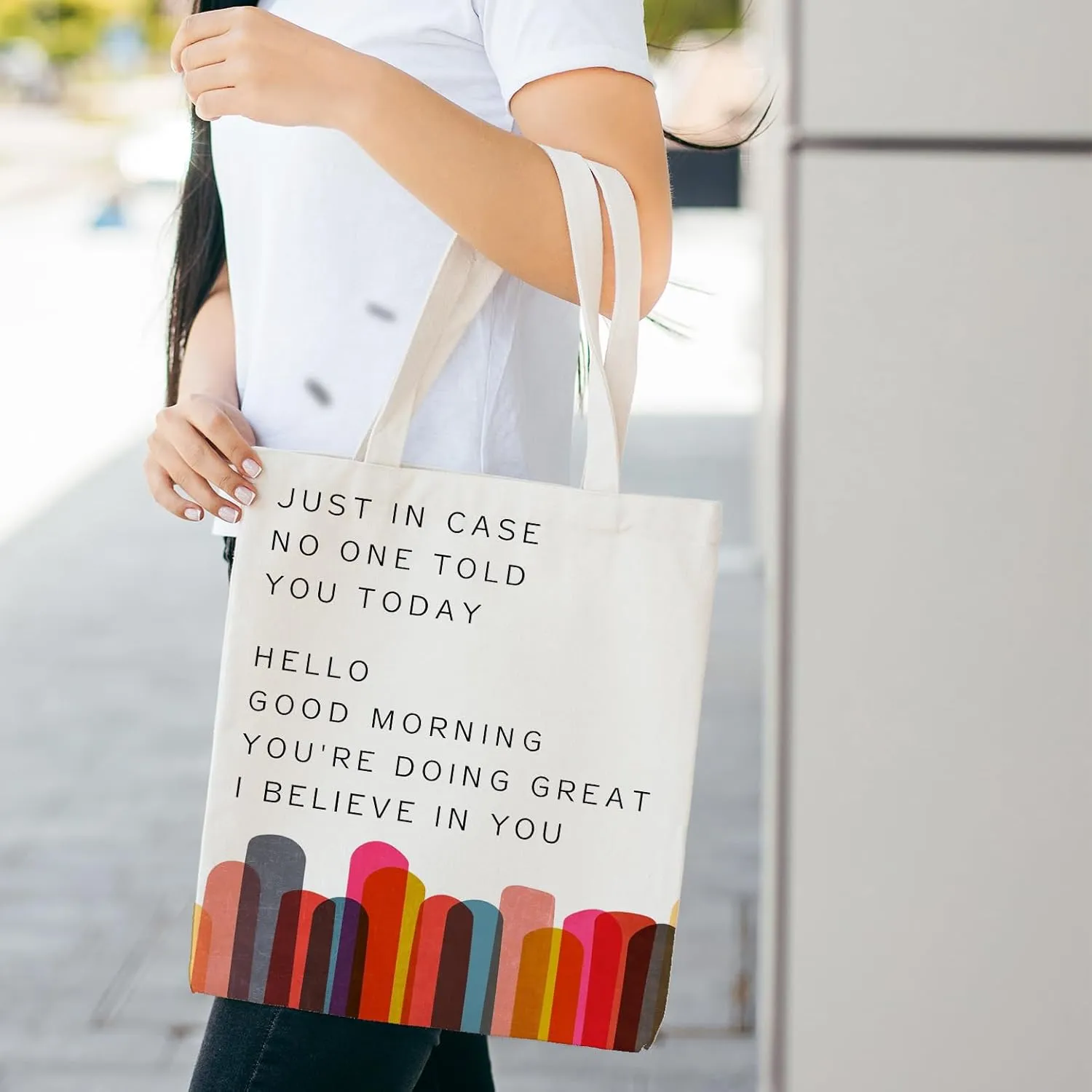 NATSUNO Canvas Tote Bag,Science Graduation Gifts,Tote Bags for Women,Reusable Grocery Bags