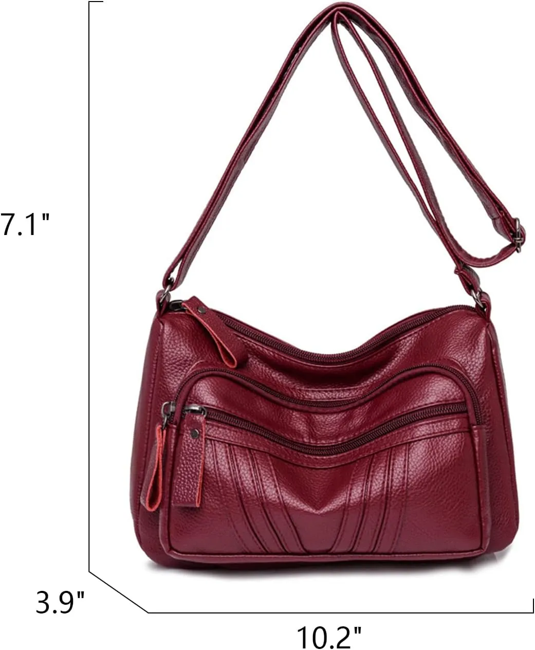 NOTAG Crossbody Bags for Women Lightweight Messenger Purses and Handbags PU Leather Shoulder Pocketbooks