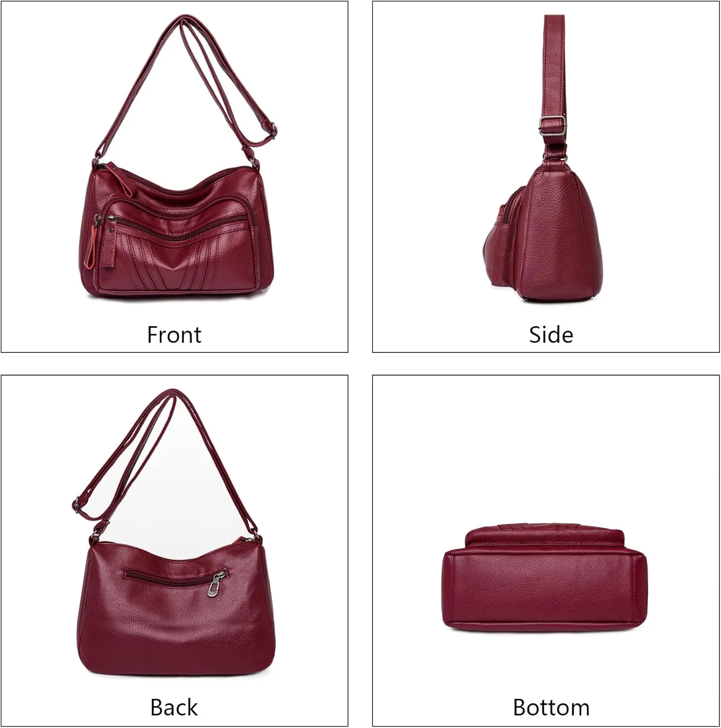 NOTAG Crossbody Bags for Women Lightweight Messenger Purses and Handbags PU Leather Shoulder Pocketbooks
