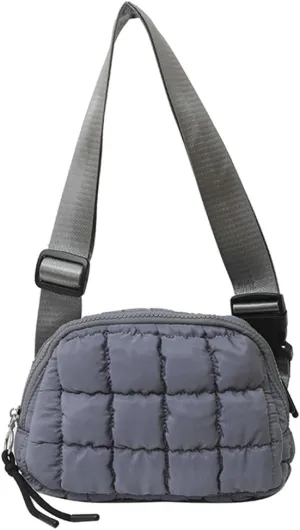 Nylon Crossbody Bag for Women Men Quilted Puffer Shoulder Bags Purse Fashion Small Waist Pack Puffy Hobo bags