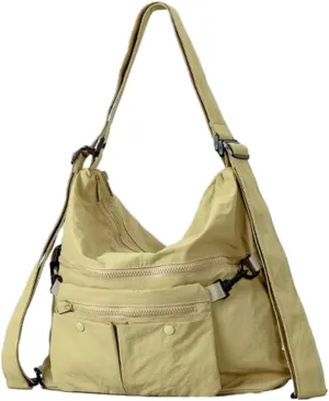 Nylon Crossbody Bags for Women Lightweight Backpacks for Women Tote Bag with Coin Purse Shoulder Bag Hobo Bag Handbag