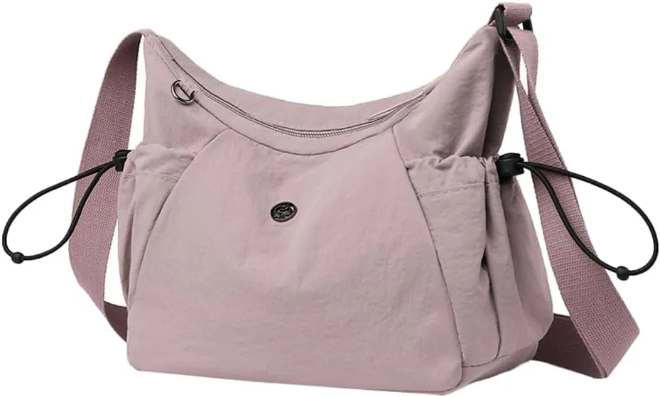 Nylon Hobo Crossbody Bags Lightweight Shoulder Bag for Women Waterproof Luna Bag Lightweight with Adjustable Strap