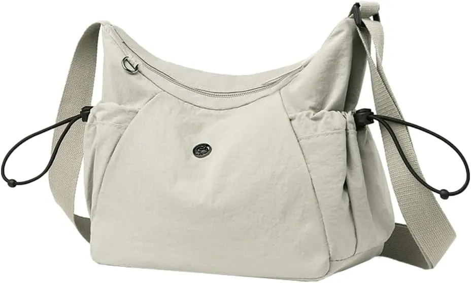 Nylon Hobo Crossbody Bags Lightweight Shoulder Bag for Women Waterproof Luna Bag Lightweight with Adjustable Strap