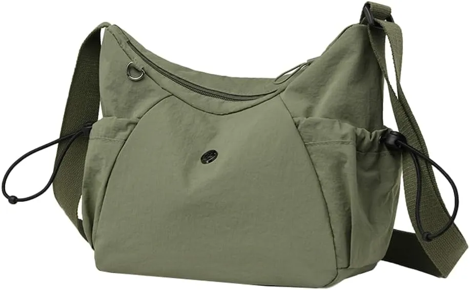 Nylon Hobo Crossbody Bags Lightweight Shoulder Bag for Women Waterproof Luna Bag Lightweight with Adjustable Strap