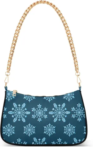 Orange Gray Chrysanthemum Cute Purse Hobo Party Purses Women's Shoulder Handbags over the Shoulder Purse