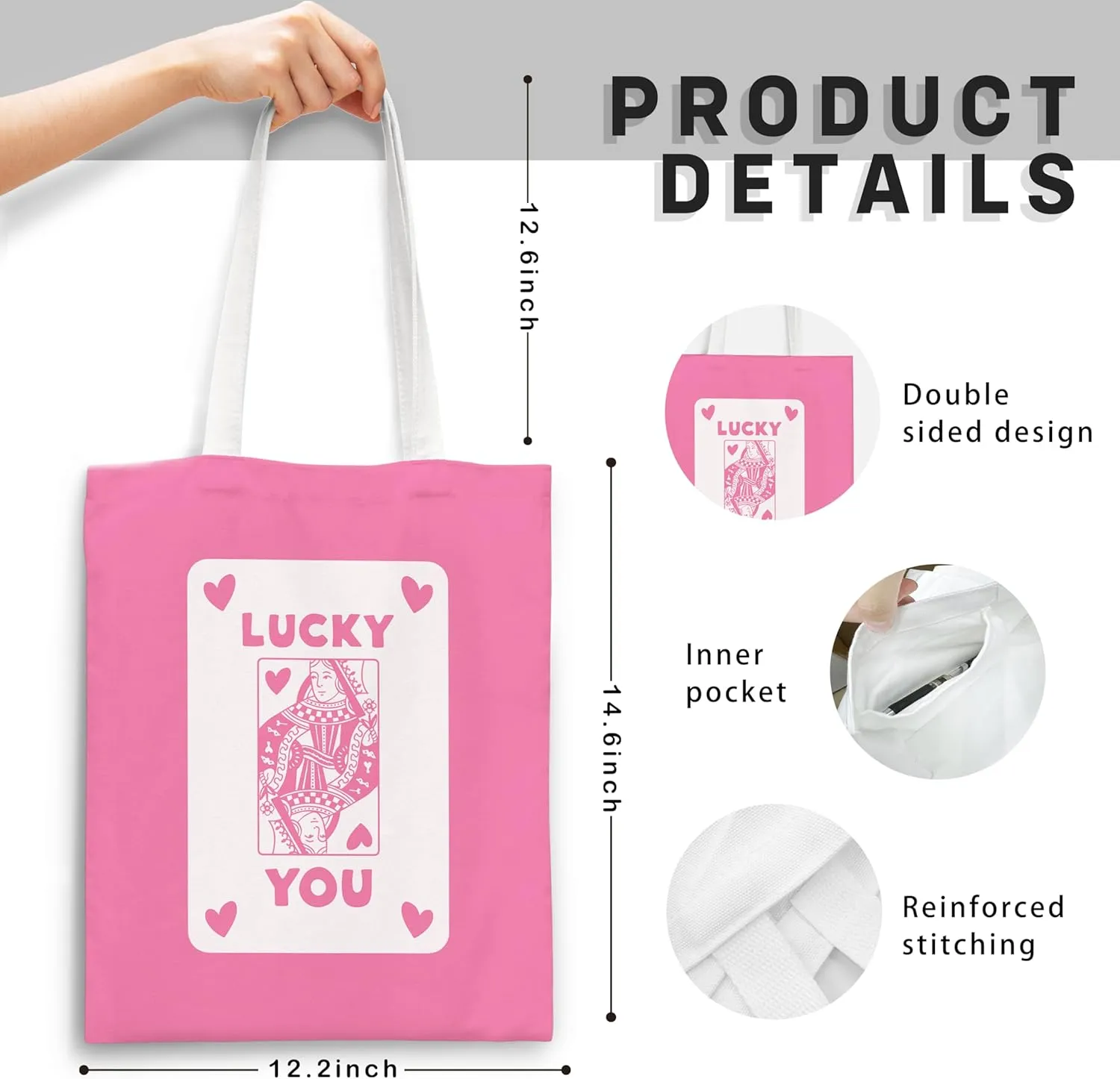 Pink Trendy Coquette Bow Cherry Disco Ball Tote Bag,Preppy Trendy Gifts for Women,Reusable Grocery Shopping Bags