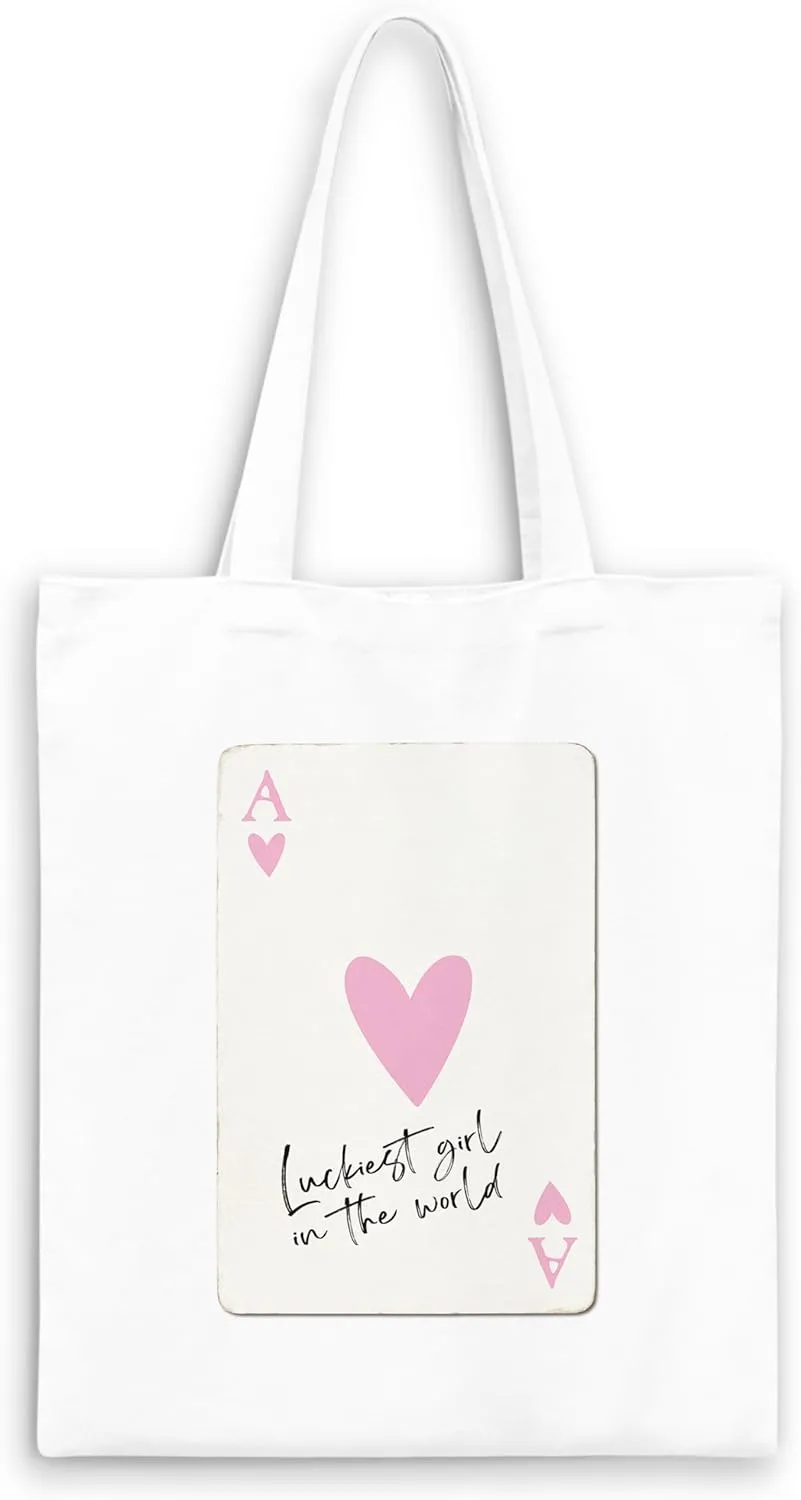 Pink Trendy Coquette Bow Cherry Disco Ball Tote Bag,Preppy Trendy Gifts for Women,Reusable Grocery Shopping Bags