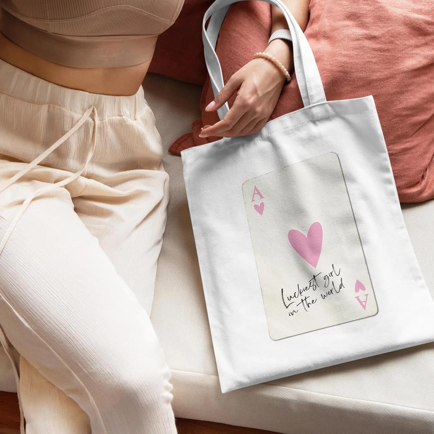 Pink Trendy Coquette Bow Cherry Disco Ball Tote Bag,Preppy Trendy Gifts for Women,Reusable Grocery Shopping Bags