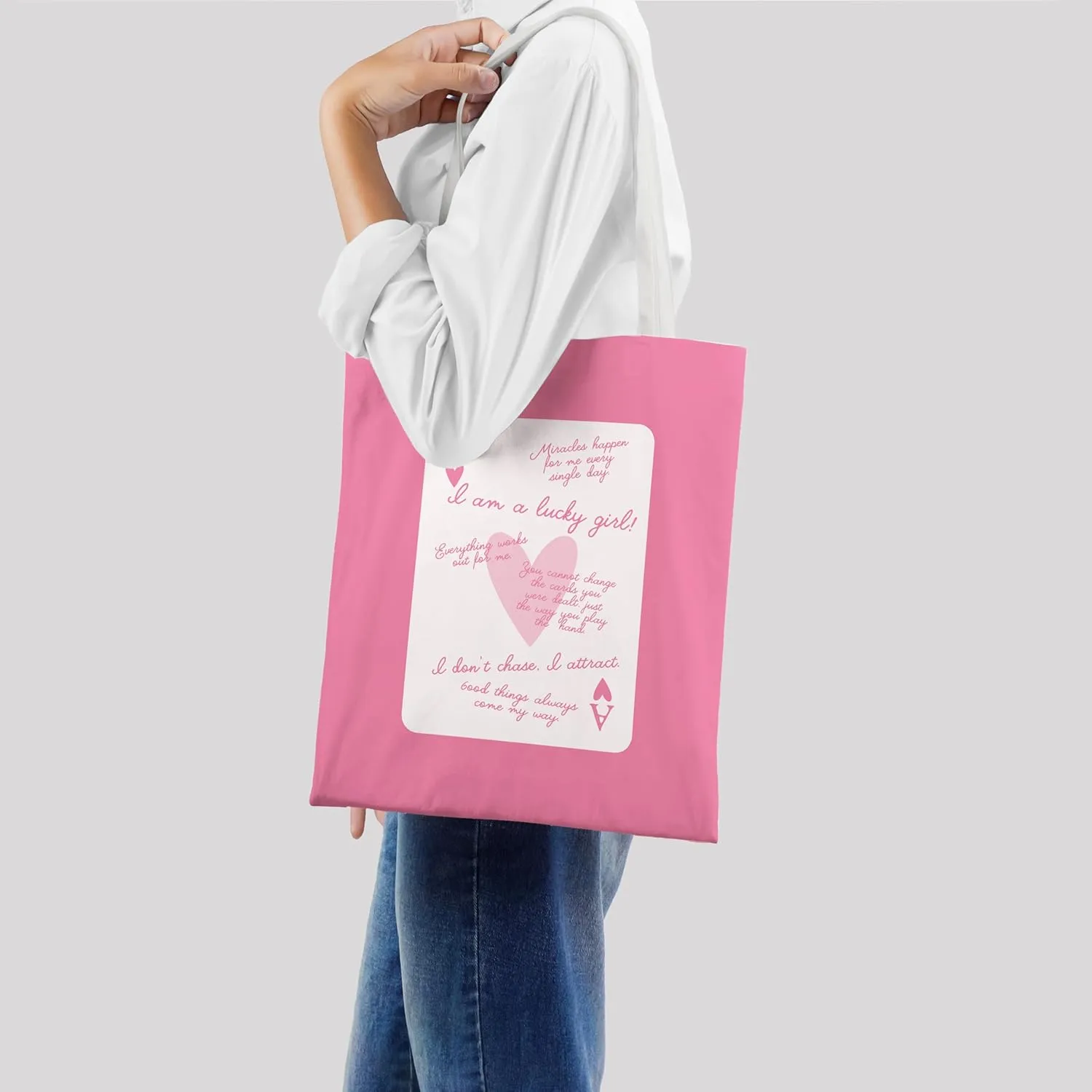 Pink Trendy Coquette Bow Cherry Disco Ball Tote Bag,Preppy Trendy Gifts for Women,Reusable Grocery Shopping Bags