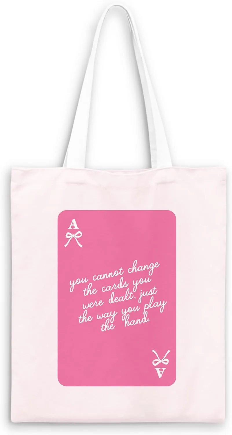 Pink Trendy Coquette Bow Cherry Disco Ball Tote Bag,Preppy Trendy Gifts for Women,Reusable Grocery Shopping Bags