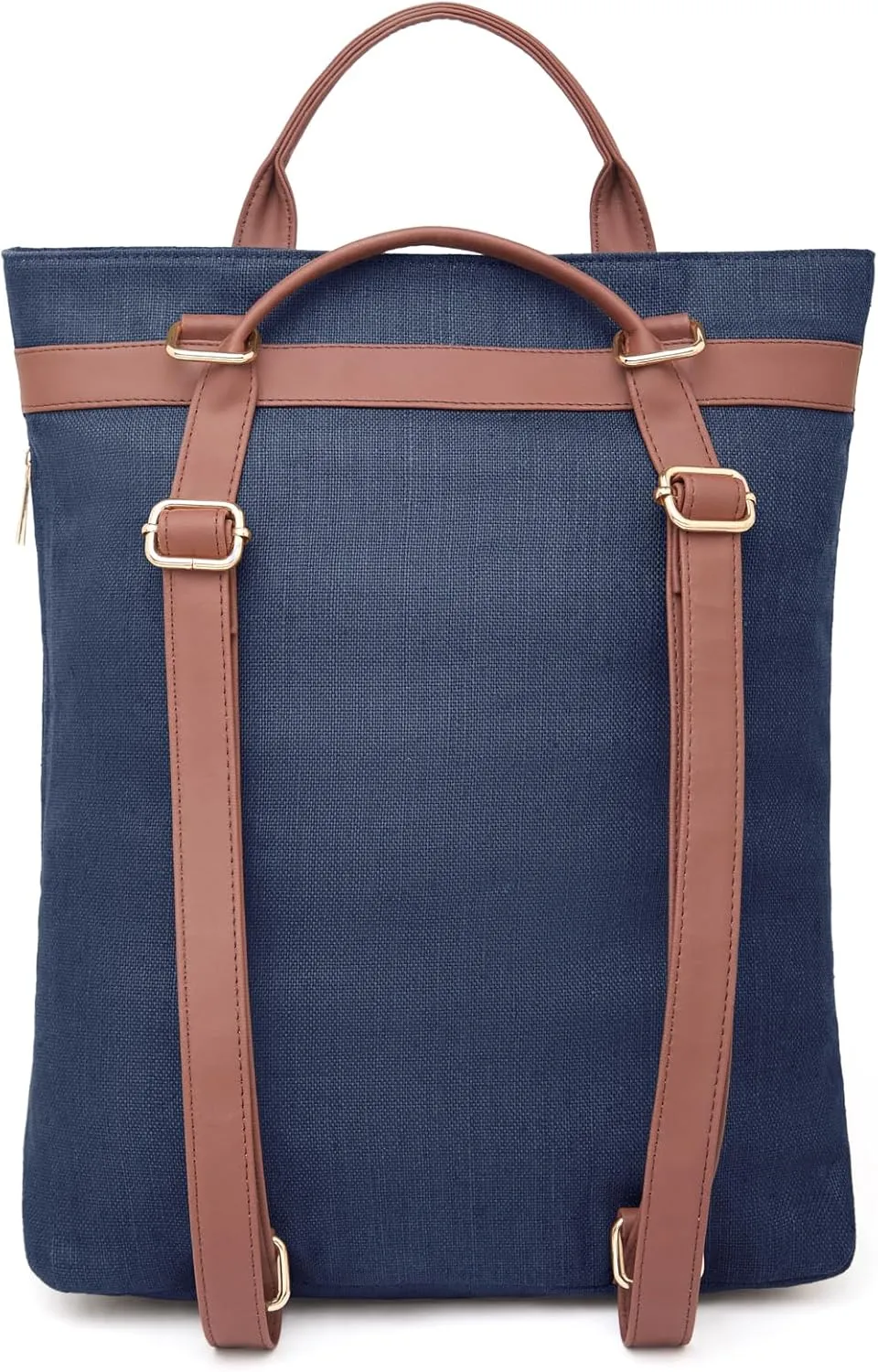 Premium 2-in-1 Hemp Tote Backpack | Sustainable Organic Fabric | Fits 13" Laptops | Spacious & Multi-Compartment Design | Navy Blue