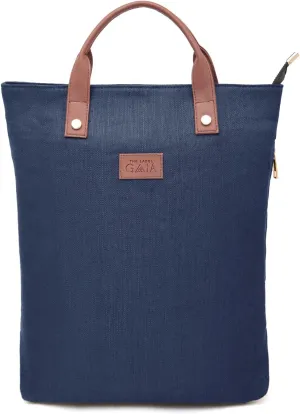 Premium 2-in-1 Hemp Tote Backpack | Sustainable Organic Fabric | Fits 13" Laptops | Spacious & Multi-Compartment Design | Navy Blue