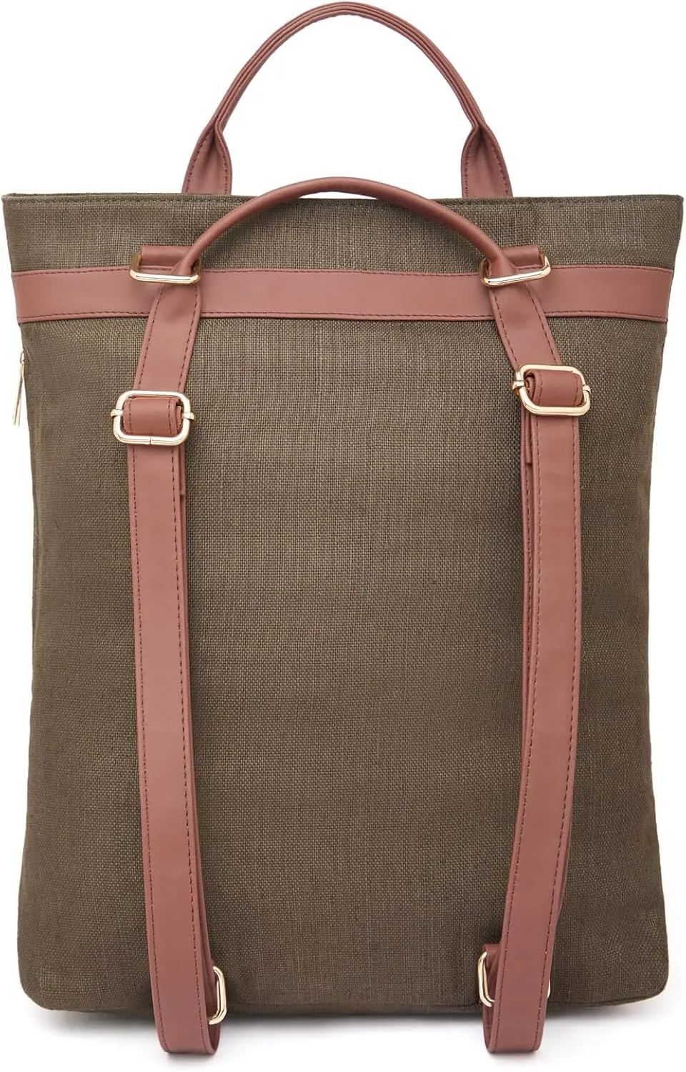 Premium 2-in-1 Hemp Tote Backpack | Sustainable Organic Fabric | Fits 13" Laptops | Spacious & Multi-Compartment Design | Olive