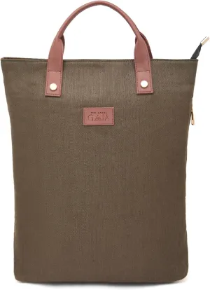 Premium 2-in-1 Hemp Tote Backpack | Sustainable Organic Fabric | Fits 13" Laptops | Spacious & Multi-Compartment Design | Olive