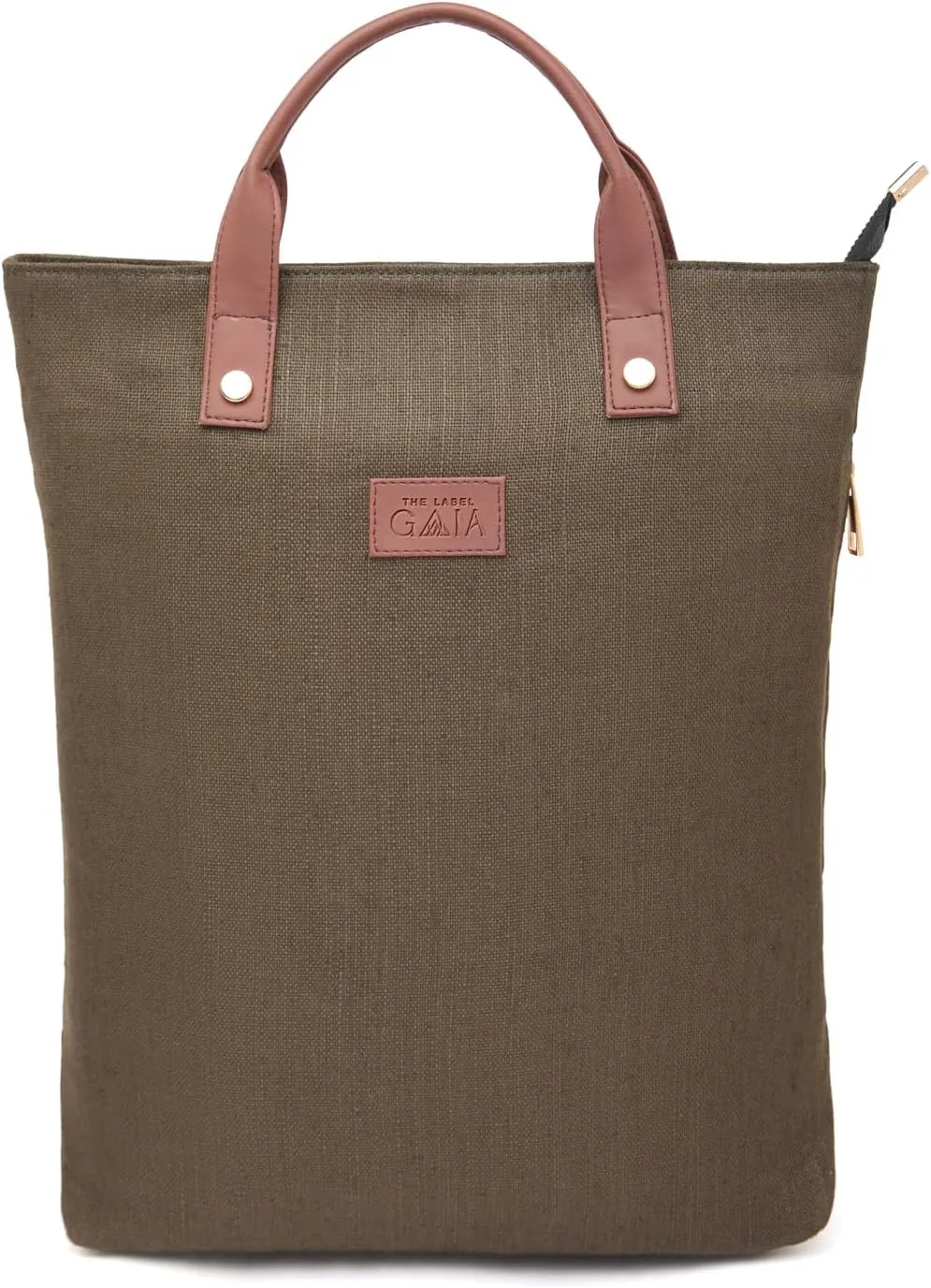 Premium 2-in-1 Hemp Tote Backpack | Sustainable Organic Fabric | Fits 13" Laptops | Spacious & Multi-Compartment Design | Olive