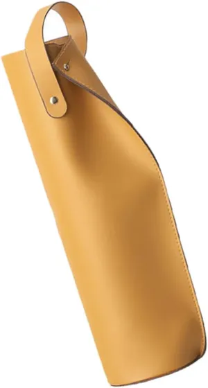 PU Leather Single Wine Bag Stylish Wine Tote Carrier for Bottle Storage Present Packaging for Wine Lovers Wine Packing Bag