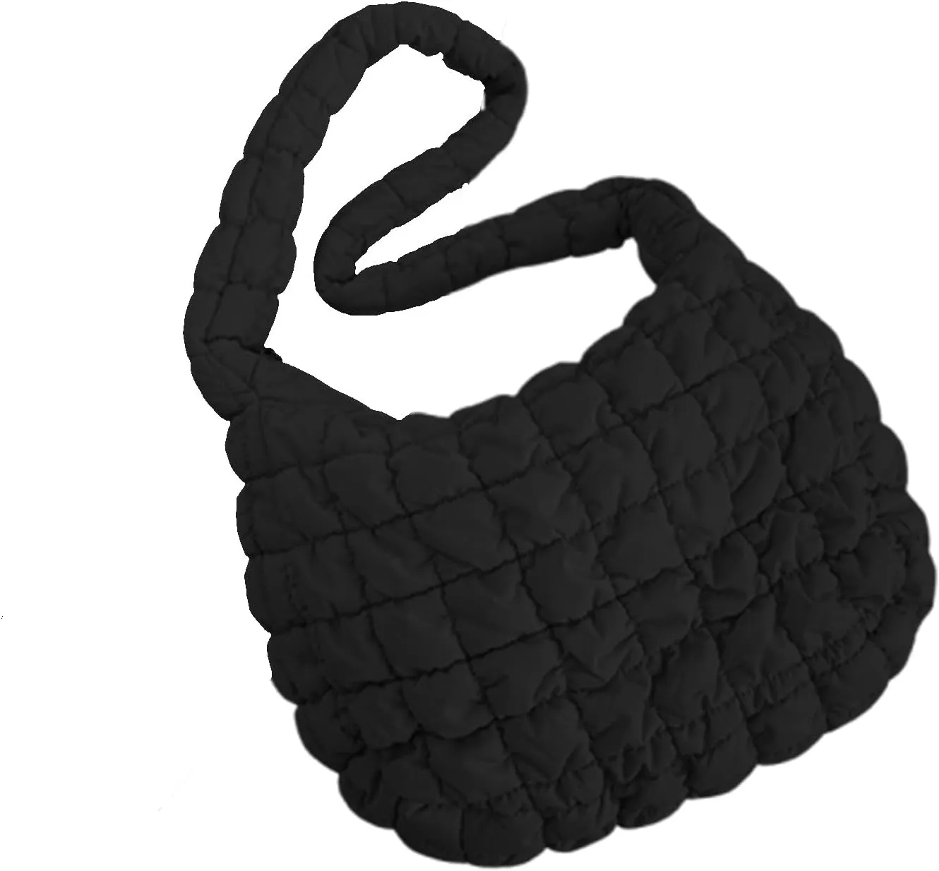 Puffer Crossbody Bags for Women, Small Puffer Bags Quilted Tote Bag Shoulder Handbag Cloud Satchel Dumpling Purse Carryall(Color-H)
