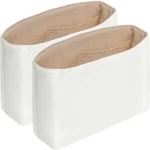 Purse Organizer Insert for Tote Handbags TYVEK Paper Inner Bag Organizers Compatible with LV Neonoe MM Bags,with Practical Pockets(Toffe,MM,2 Pack)