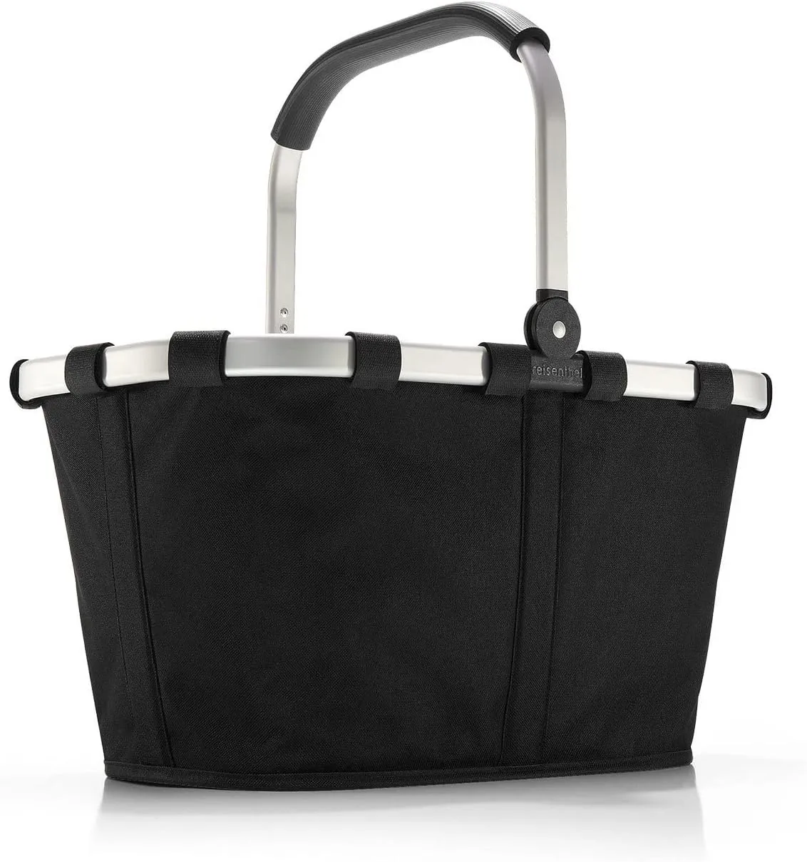 reisenthel carrybag black - Sturdy shopping basket with plenty of storage space and practical inner pocket - Elegant and water-repellent design