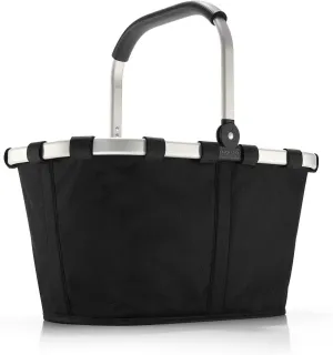 reisenthel carrybag black - Sturdy shopping basket with plenty of storage space and practical inner pocket - Elegant and water-repellent design